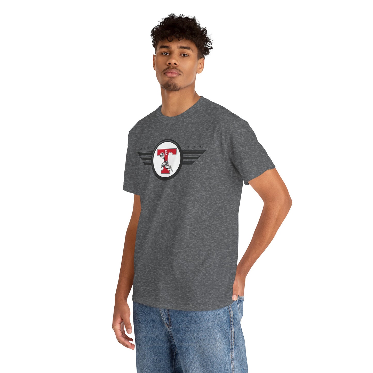 San Clemente Lacrosse Unisex Heavy Cotton Tee Aviation T-shirt