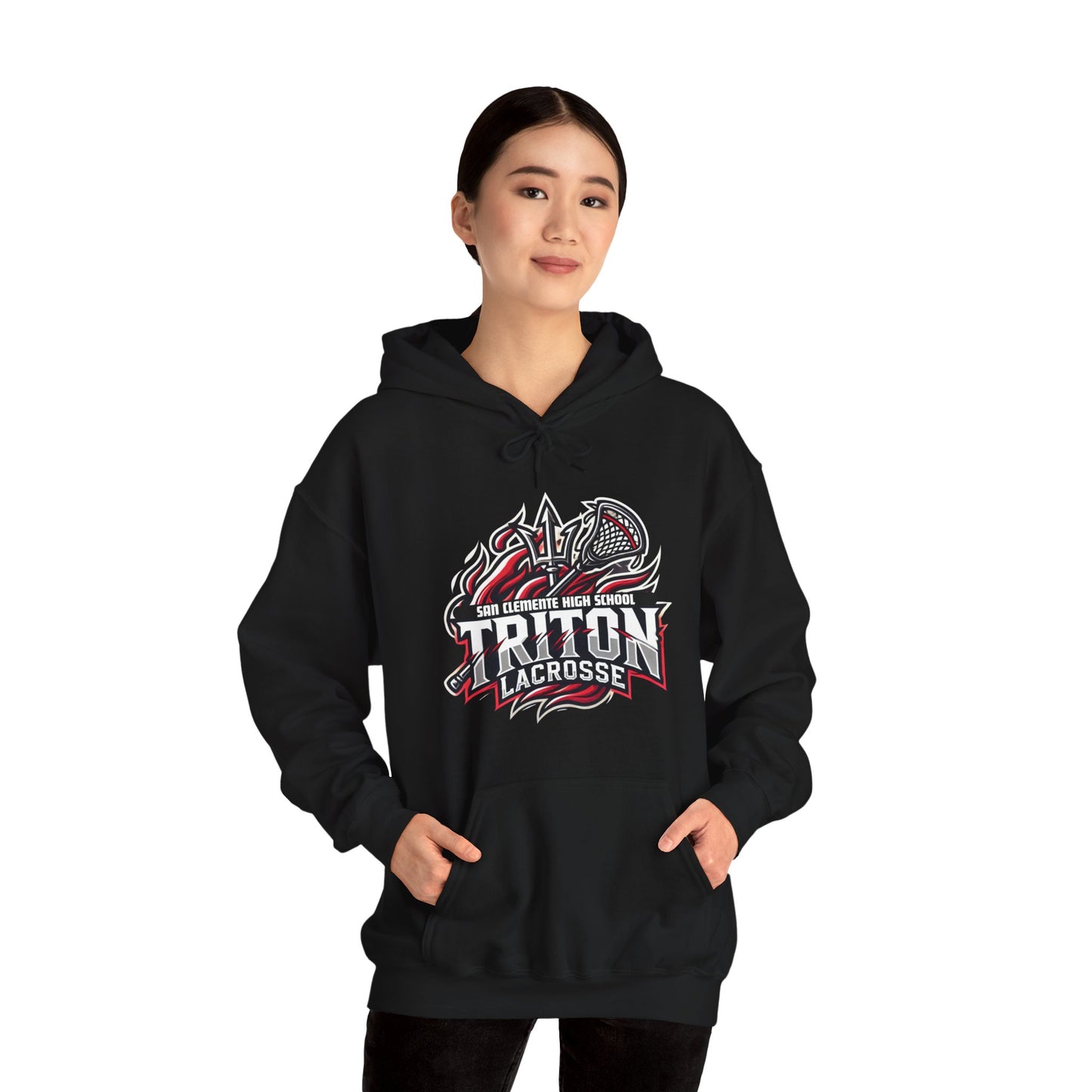 Unisex Heavy Blend™ Hooded Sweatshirt Flame Logo