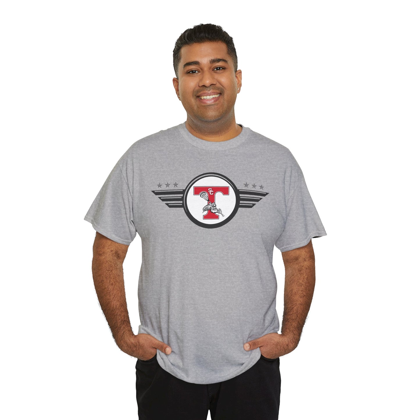 San Clemente Lacrosse Unisex Heavy Cotton Tee Aviation T-shirt
