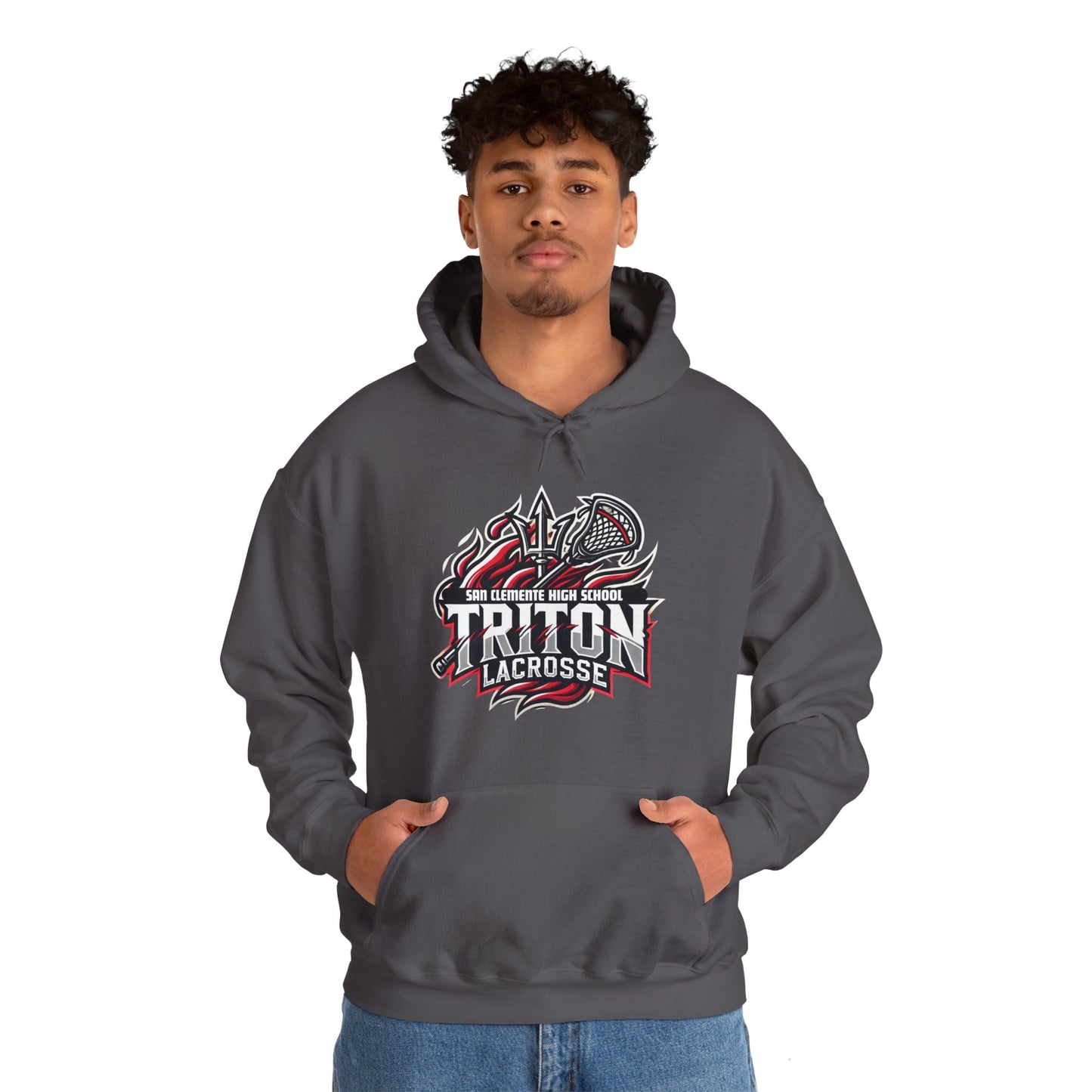 Unisex Heavy Blend™ Hooded Sweatshirt Flame Logo