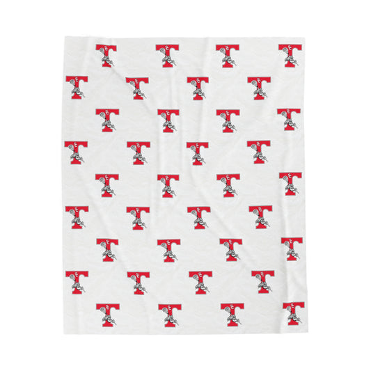 Triton Lacrosse Velveteen Plush Blanket 50x60