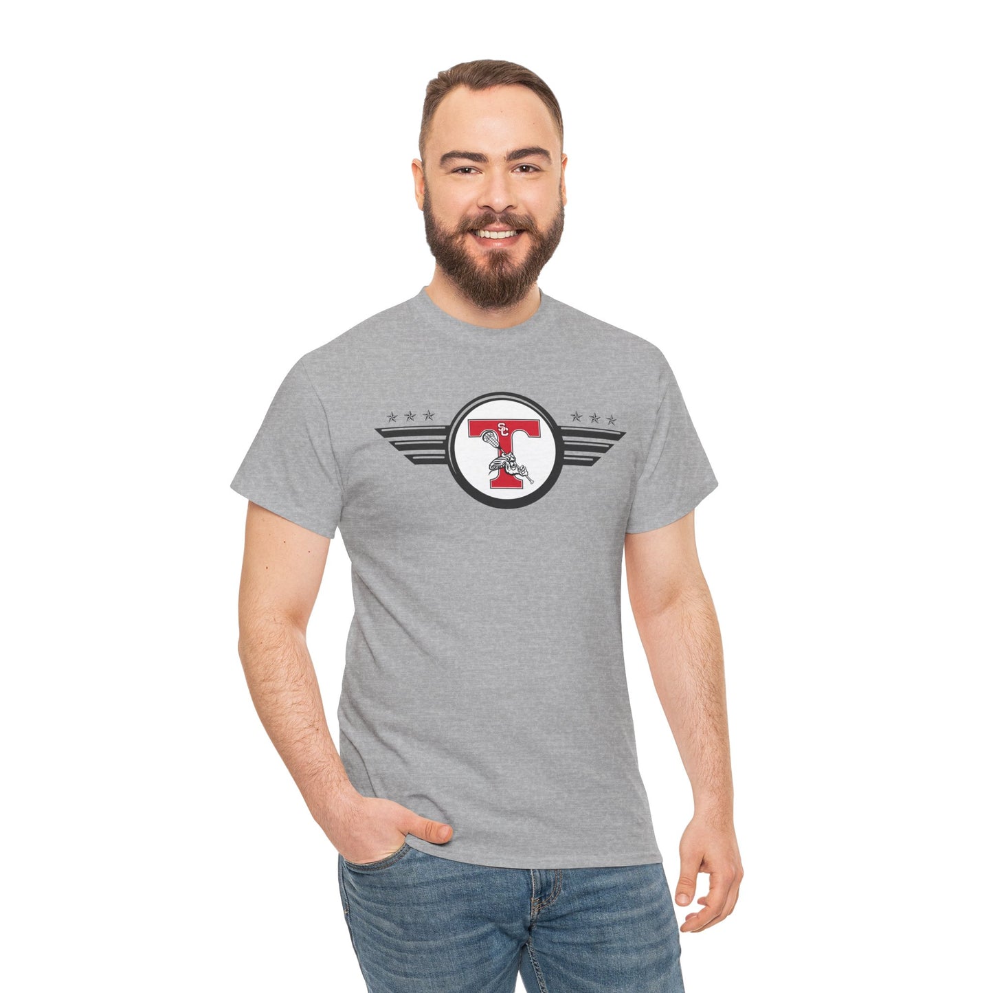 San Clemente Lacrosse Unisex Heavy Cotton Tee Aviation T-shirt
