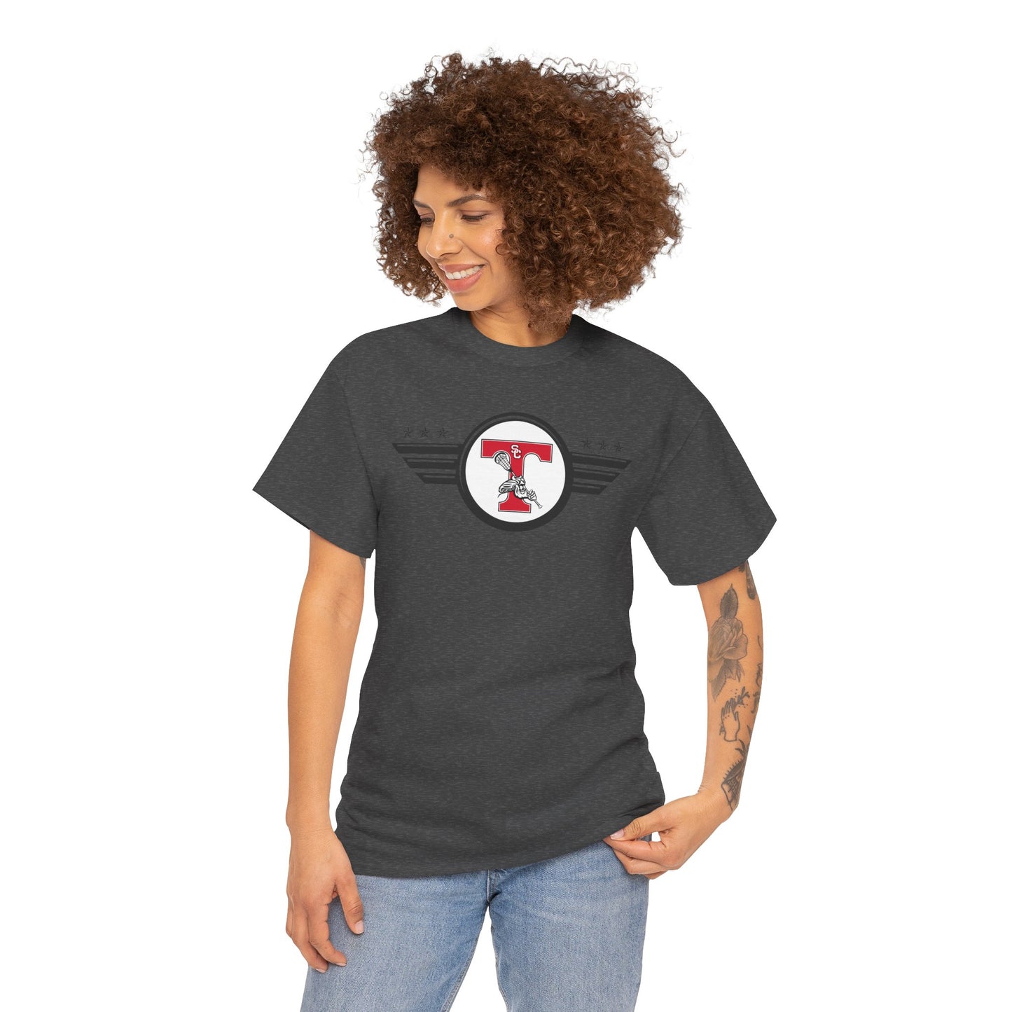 San Clemente Lacrosse Unisex Heavy Cotton Tee Aviation T-shirt