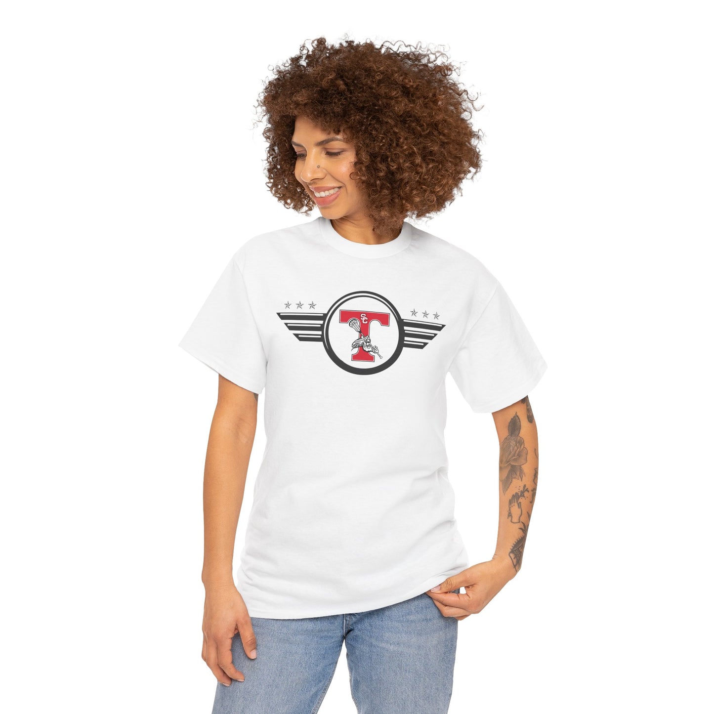 San Clemente Lacrosse Unisex Heavy Cotton Tee Aviation T-shirt
